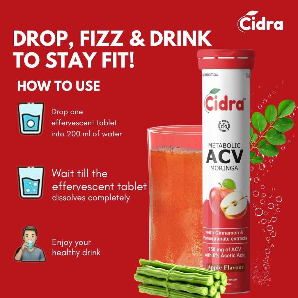 Cidra ACV Moringa – Your Daily Detox + Weight Management Power Drink Pack of 6