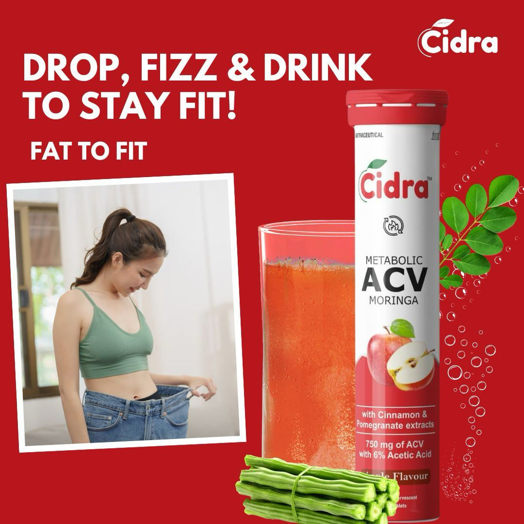 Cidra ACV Moringa – Your Daily Detox + Weight Management Power Drink Pack of 8